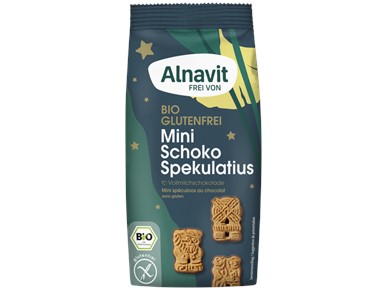 ALNAVIT BIO Mini ciasteczka korzenne w czekoladzie