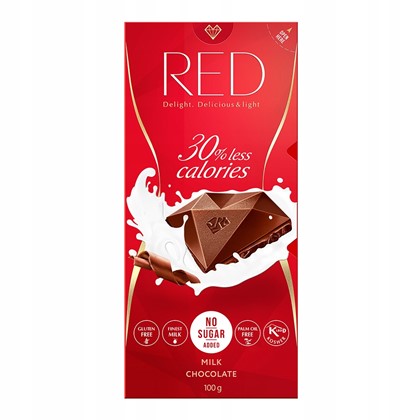 RED MLECZNA czekolada 100g bez glutenu