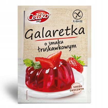 Celiko galaretka truskawka bezglutenowa