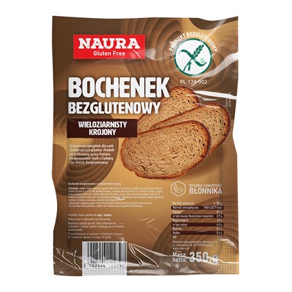 Naura bochenek wieloziarnisty krojony bezglutenowy