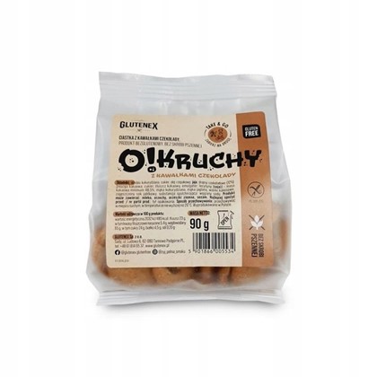 glutenex o'kruchy ciastka Z KAWAŁKAMI CZEKOLADY