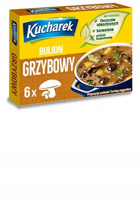 Kucharek bulion grzybowy kostki bez glutenu 6x10g