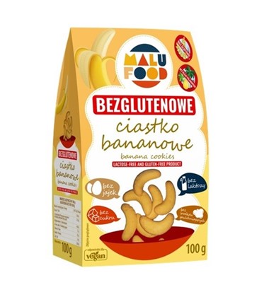 Malu Food Ciastka kruche bananowe bez cukru bezgl