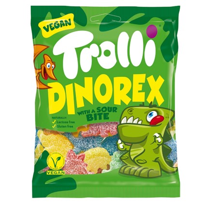 Żelki TROLLI  DINO REX bez glutenu 100