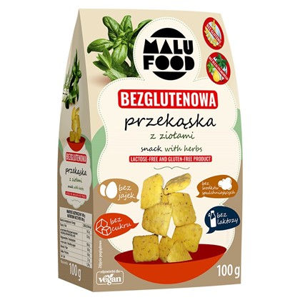 Malu Food przekąska bezglutenowa z ziołami